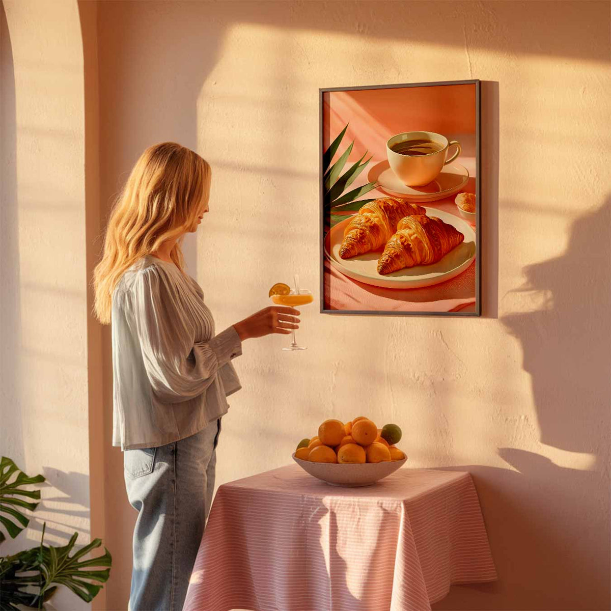Ontspannen Ontbijt – keuken poster als sfeervolle staande wanddecoratie