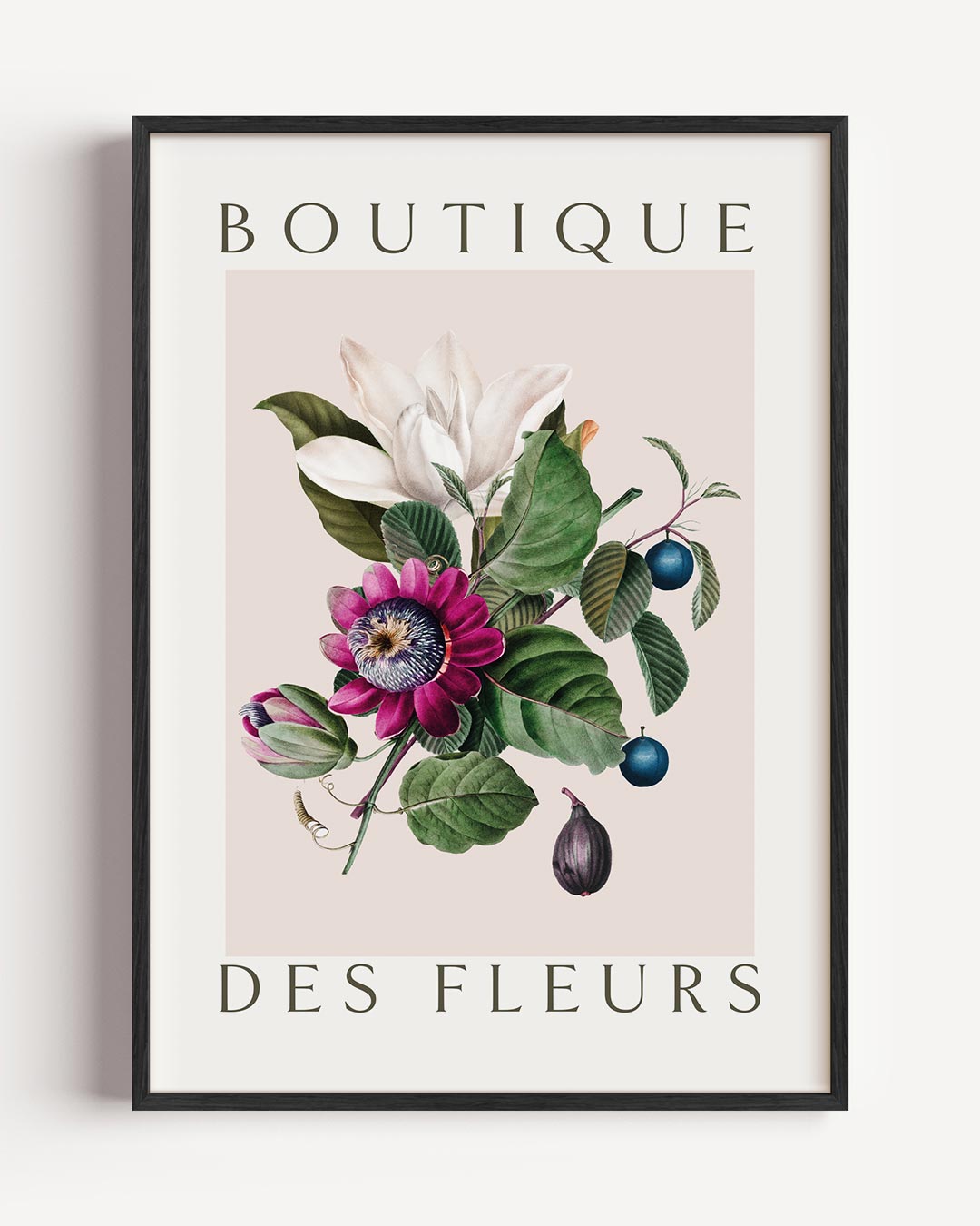 Bloemen Boetiek Kunstposter – botanische portret poster als wanddecoratie