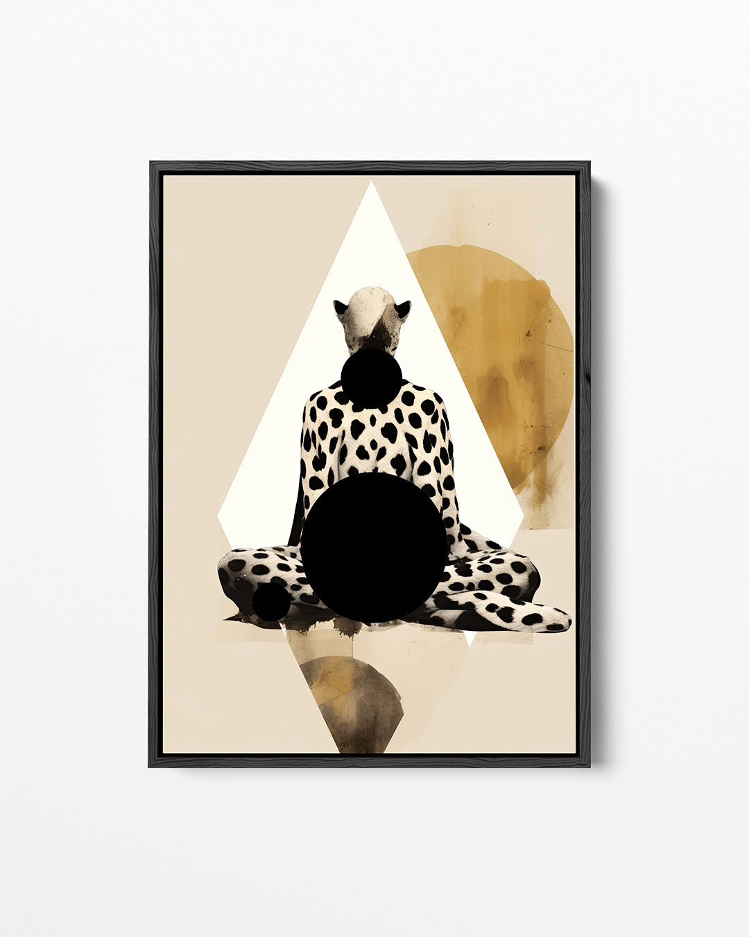 Geometrische dierenfiguur – staand wanddecoratie kunstwerk