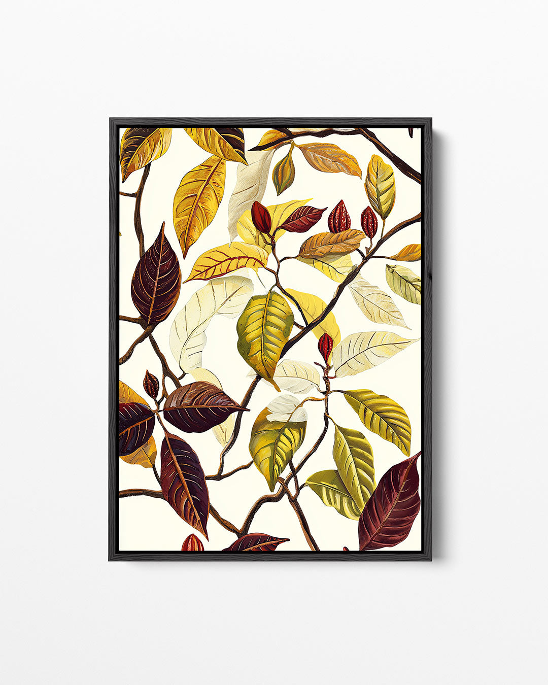 Natuurlijke bladeren – staand wanddecoratie kunstwerk