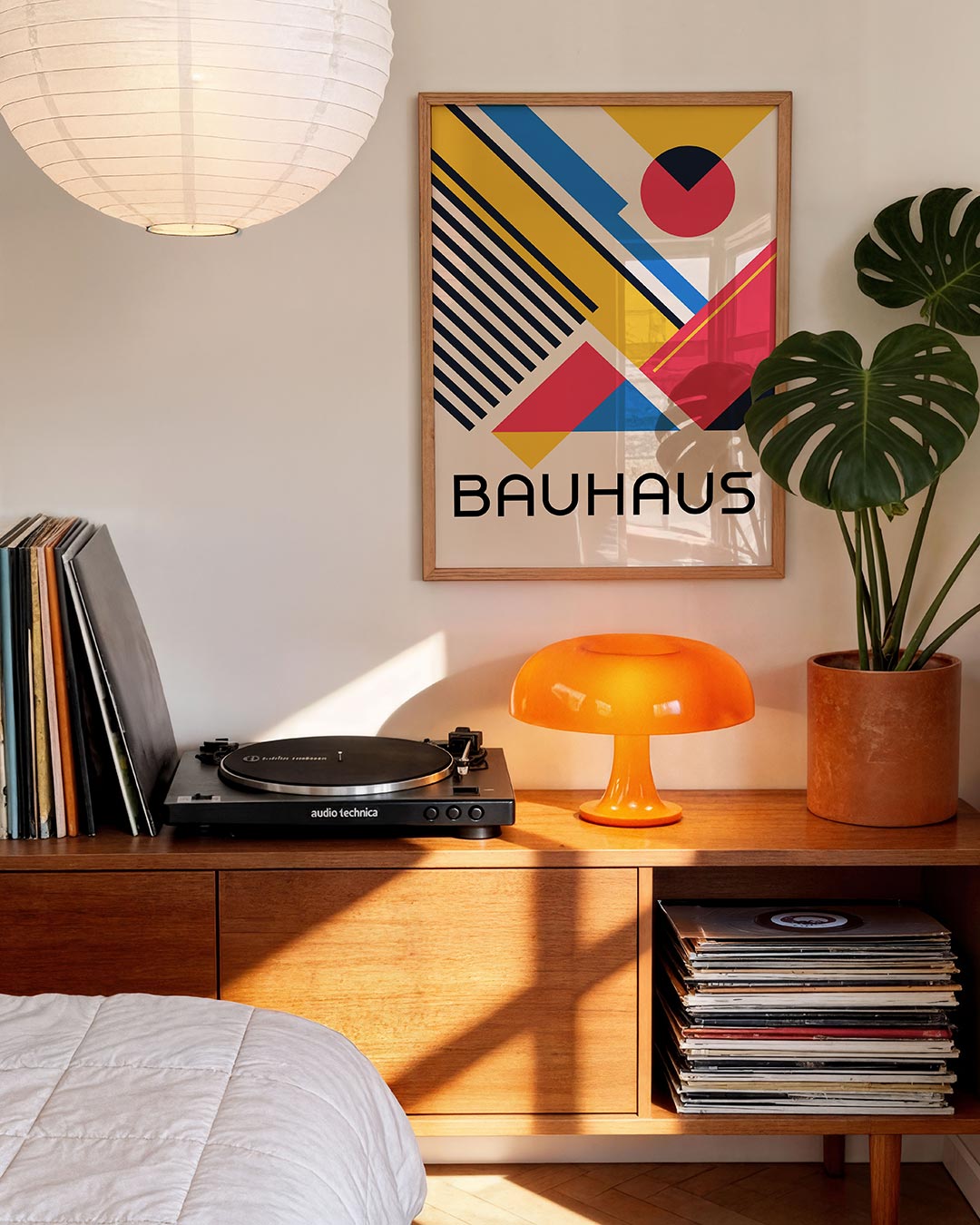 Abstracte – moderne Bauhaus wandkunst als poster