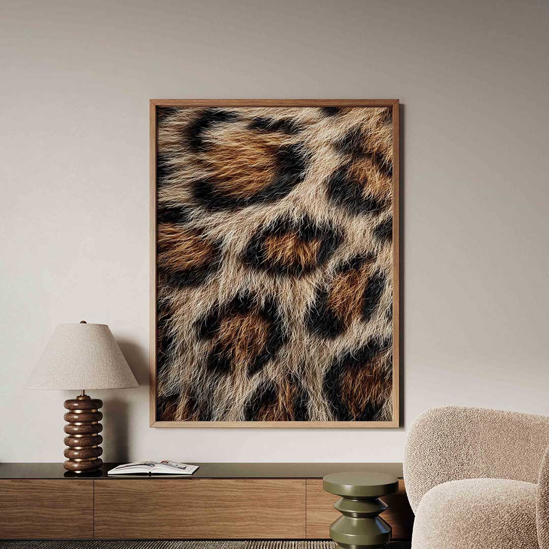 Luipaardprint – safari poster in staand formaat
