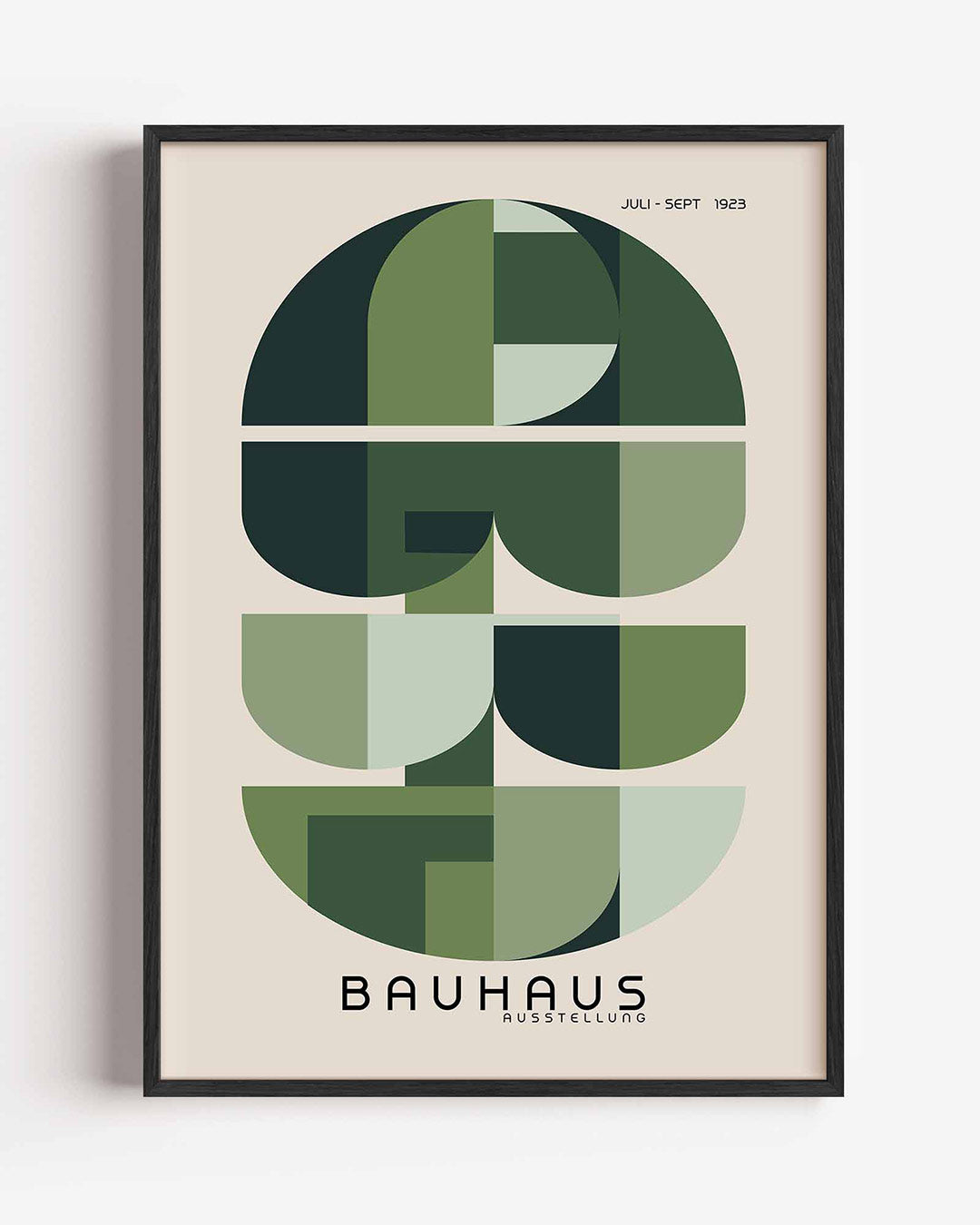Vormritme en balans – staande Bauhaus poster als wanddecoratie