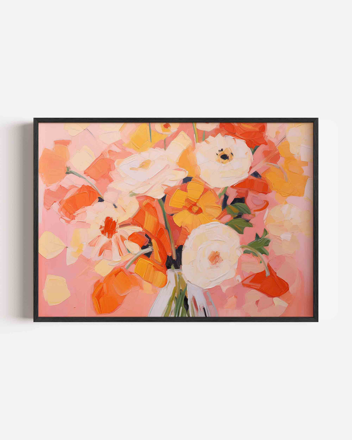 Bloemen in vaas – bloemen landscape poster als wanddecoratie