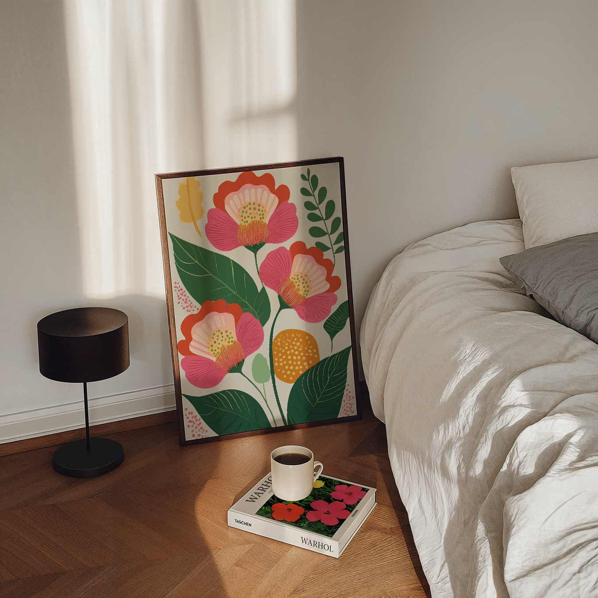 Bloemenpracht – staande bloemen wanddecoratie van WallArtistic