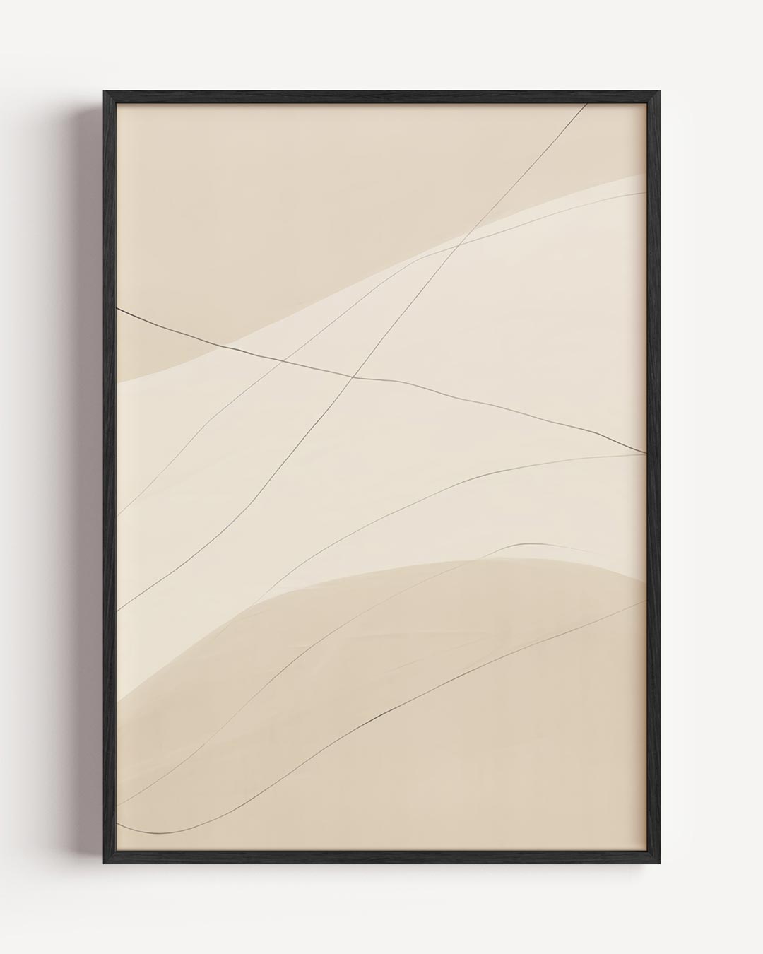 Rustgevende Abstracte Kunstposter – abstracte portret poster als wanddecoratie