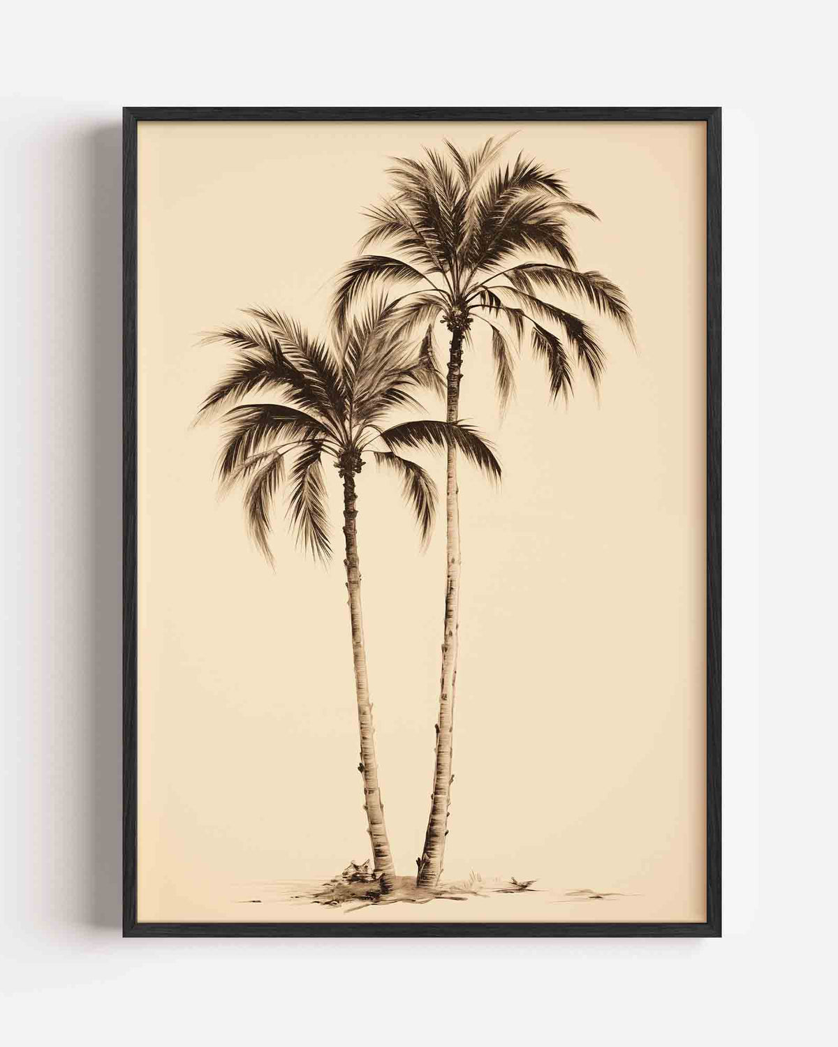 Twee palmbomen – jungle portret poster als wanddecoratie