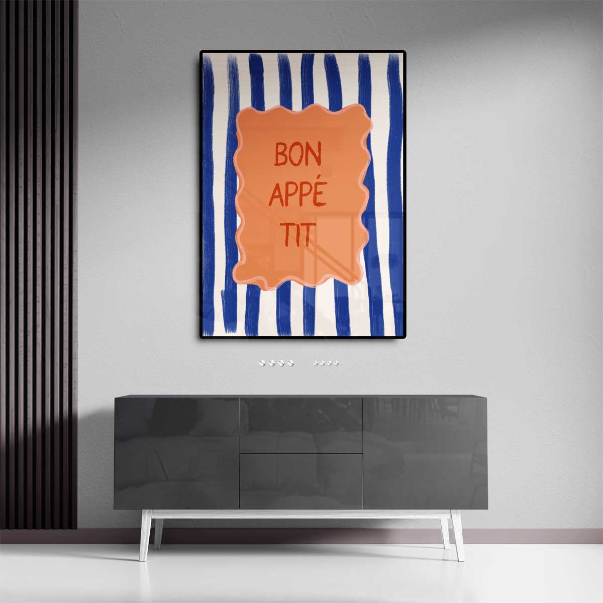 Bon Appétit Artistieke – staande wandkunst voor woonkamer of interieur