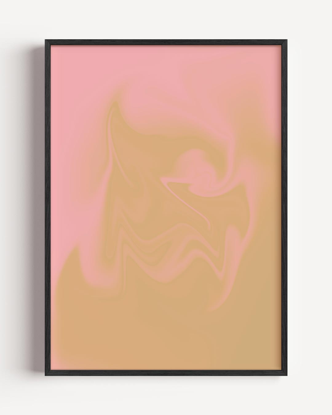 Abstracte Vloeiende Kleuren – kleurrijke abstracte portret poster als wanddecoratie