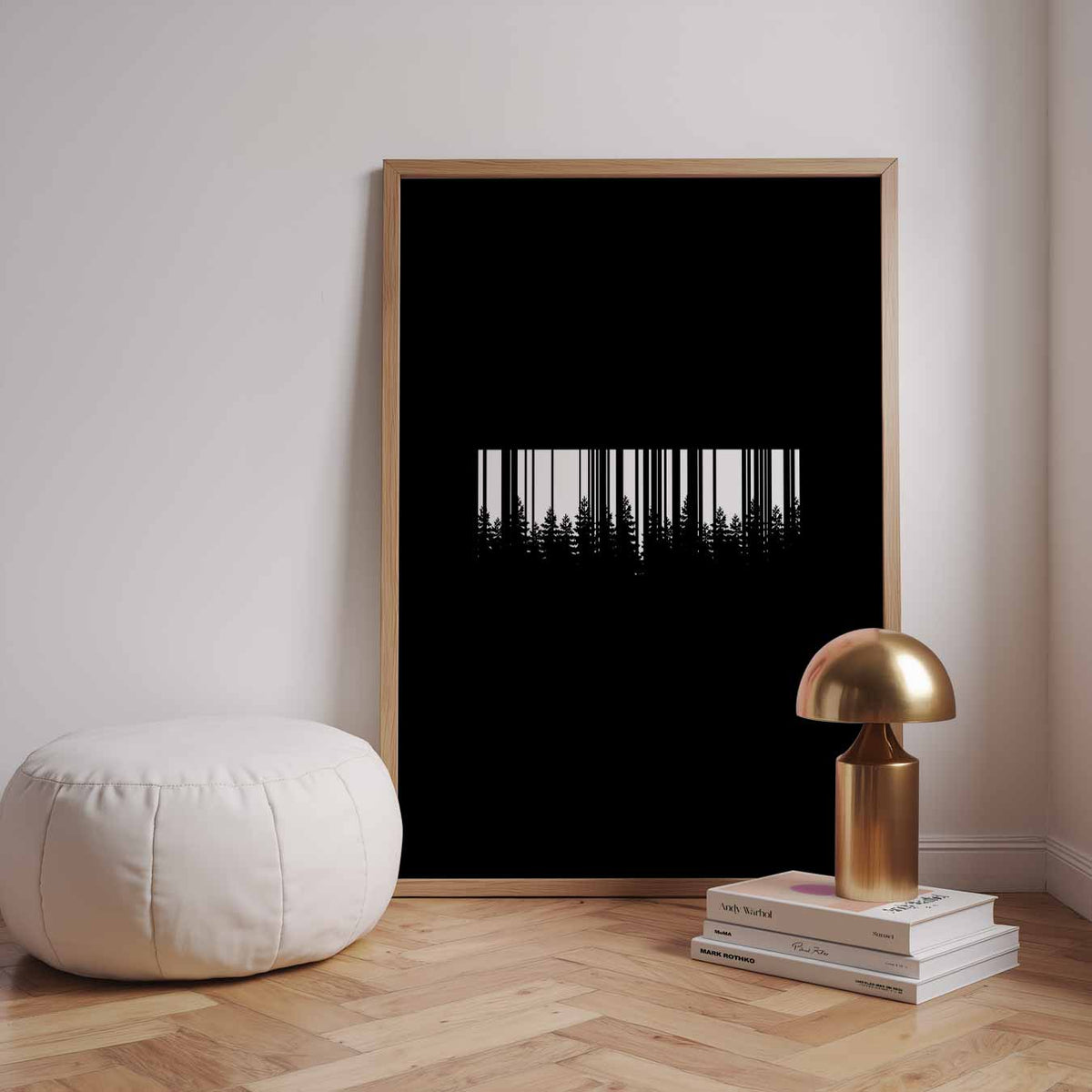 Nature Barcode – staande muurposter met quote