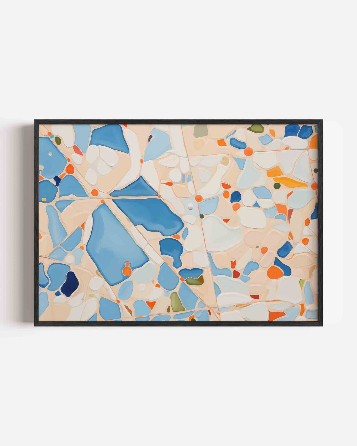 Abstracte vormen – keuken landscape poster als wanddecoratie