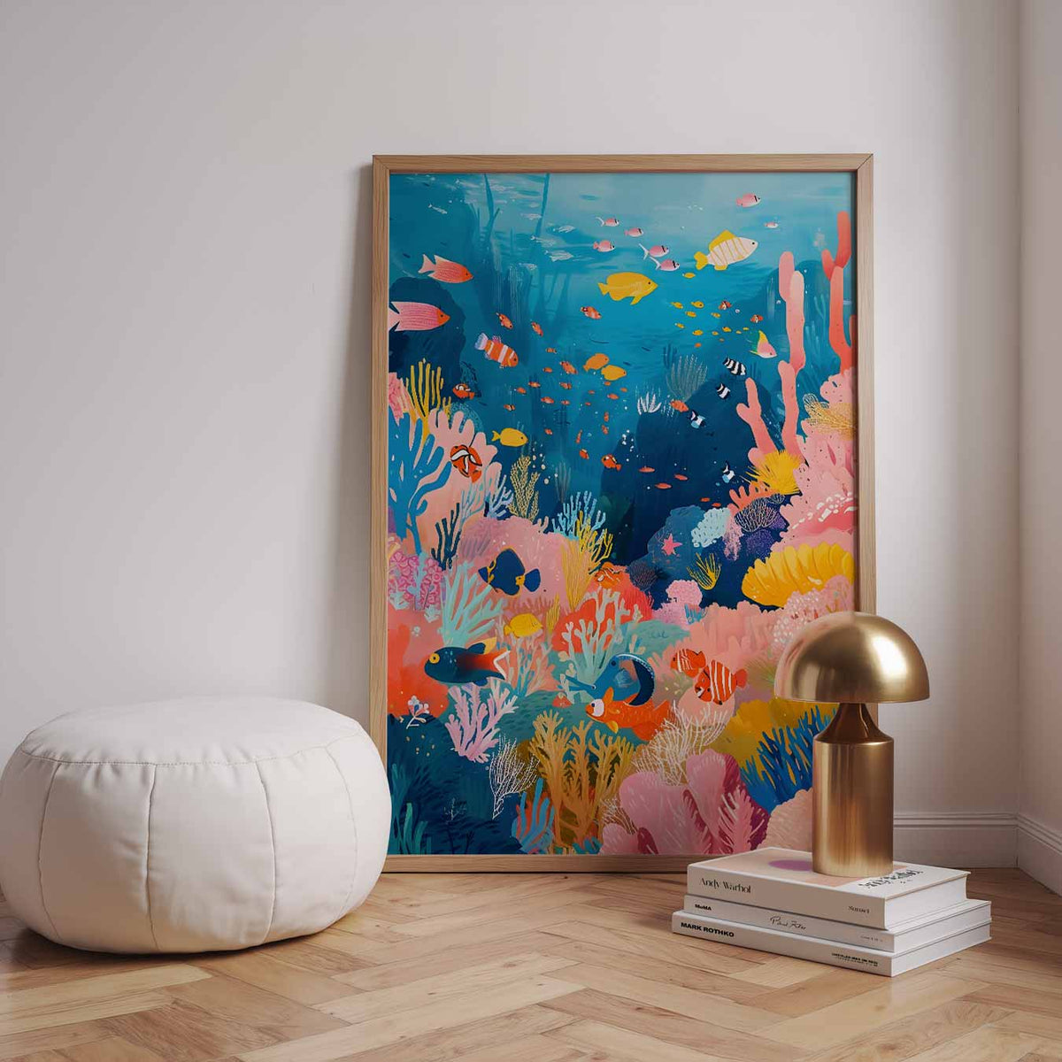 Kleurrijk Oceaanavontuur – urban poster in staand formaat