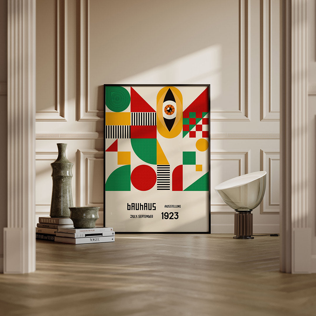 Vormen en vlakkenspel – moderne Bauhaus wandkunst als poster