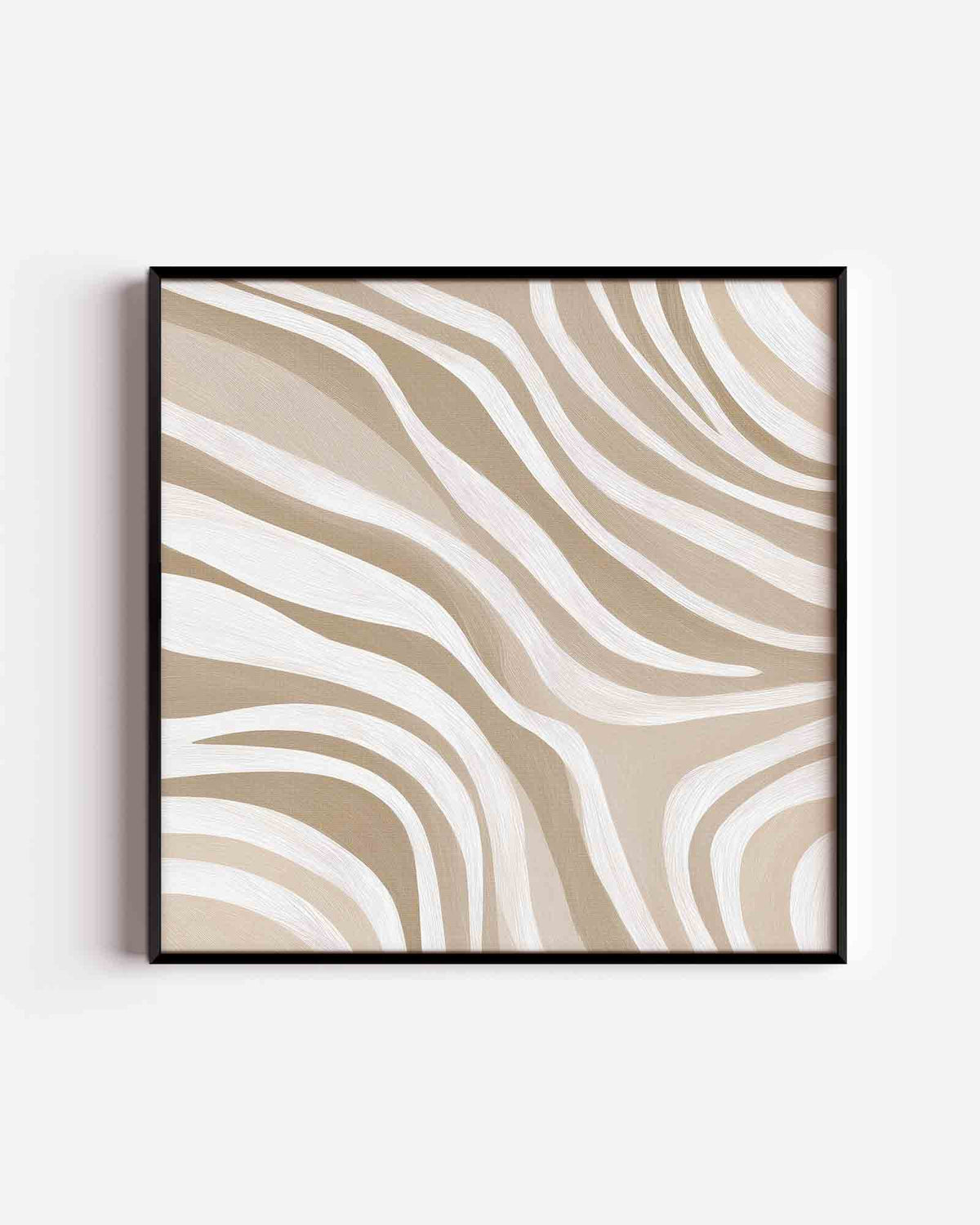 Golvende lijnen – abstracte vierkante poster als wanddecoratie