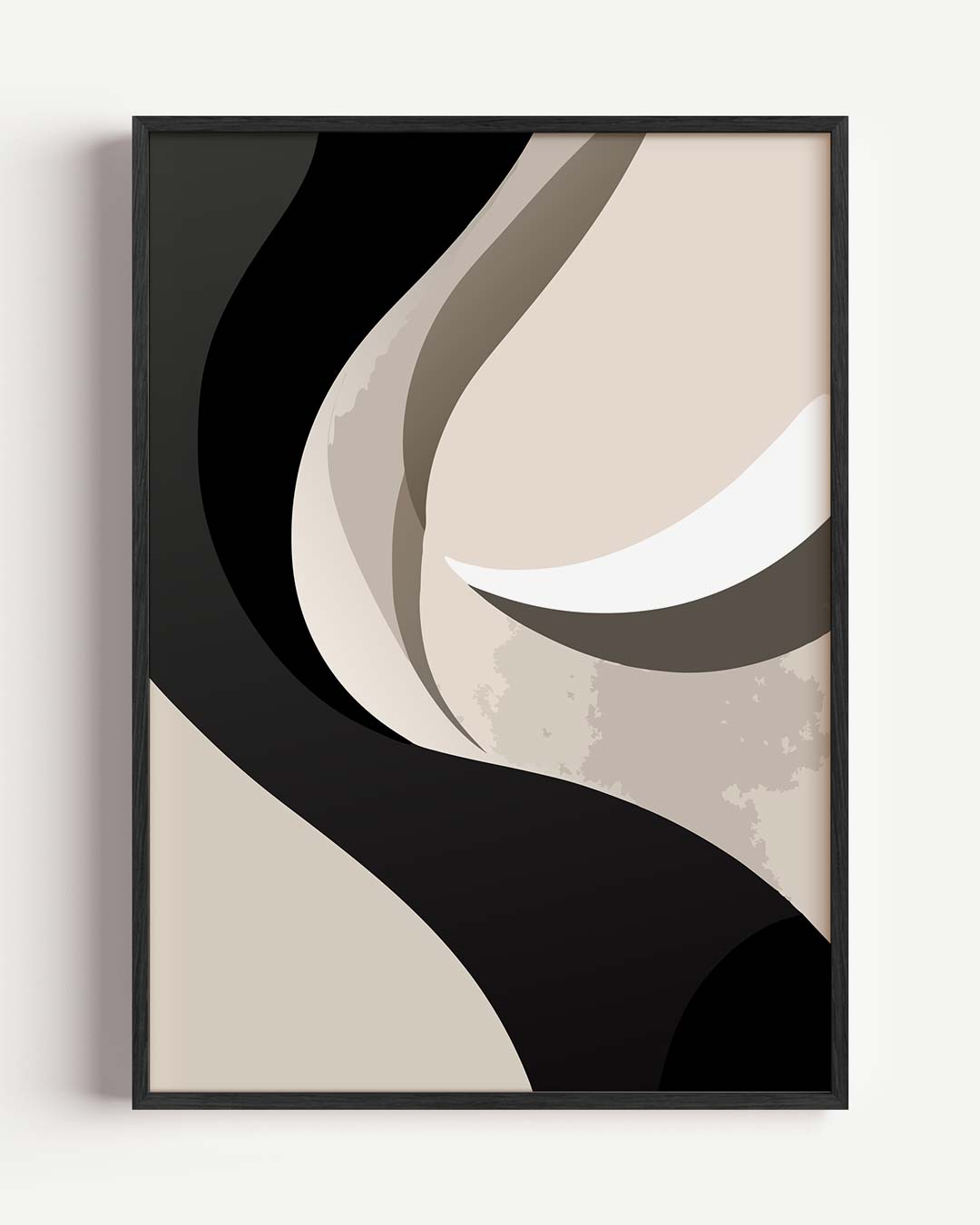 Moderne Abstracte Kunstposter – kleurrijke abstracte portret poster als wanddecoratie