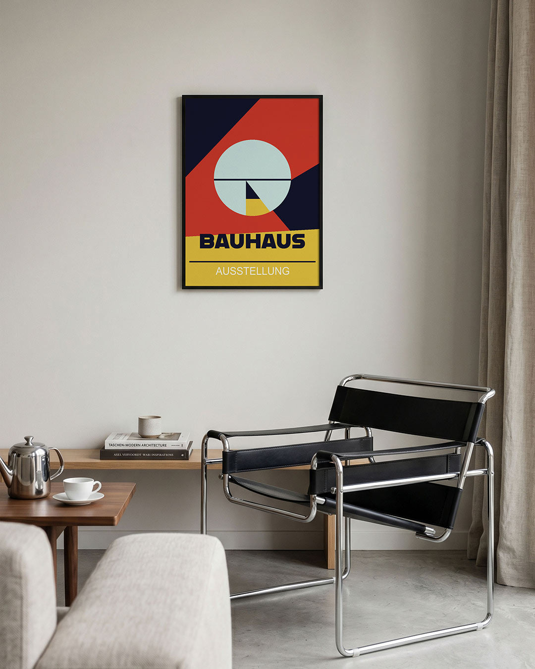 Vormen en vlakken – geometrische Bauhaus poster in staand formaat