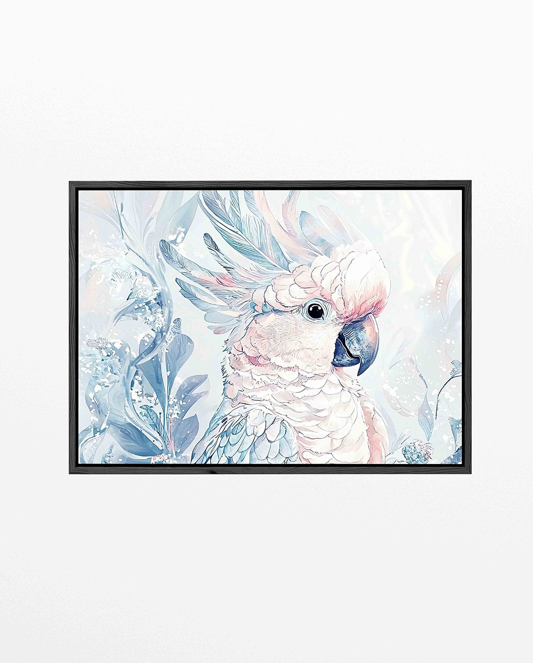 Vrolijke vogel illustratie – Dieren kunstwerk – liggend dieren kunstwerk