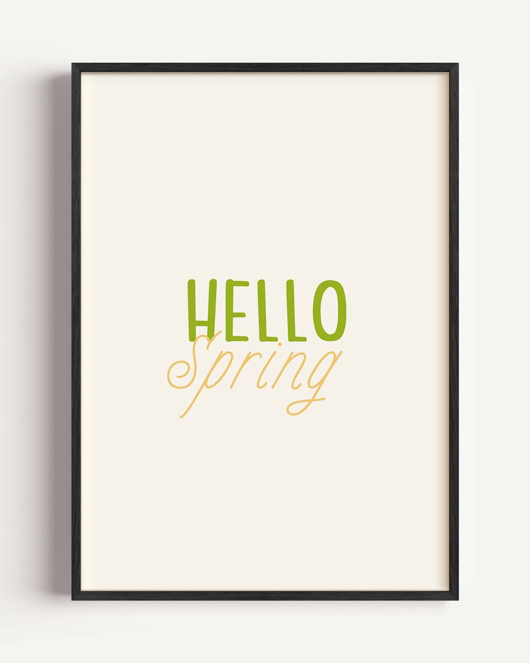 Hello Spring – paas portret poster als wanddecoratie