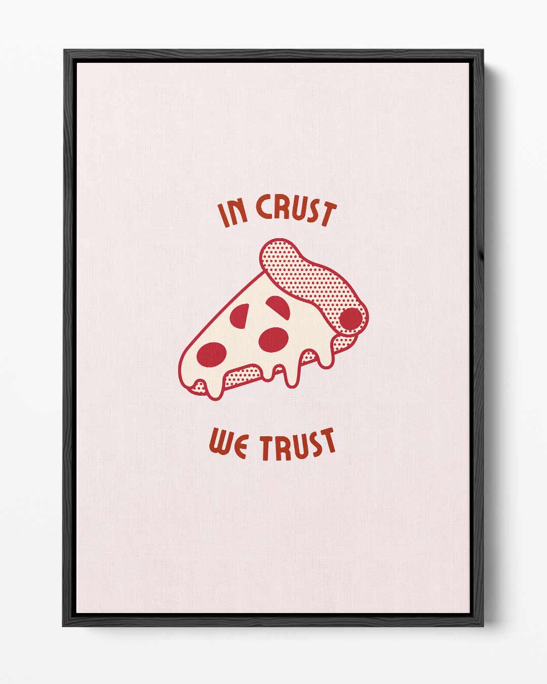 Pizza Liefde Poster – portret kunstwerk als wanddecoratie