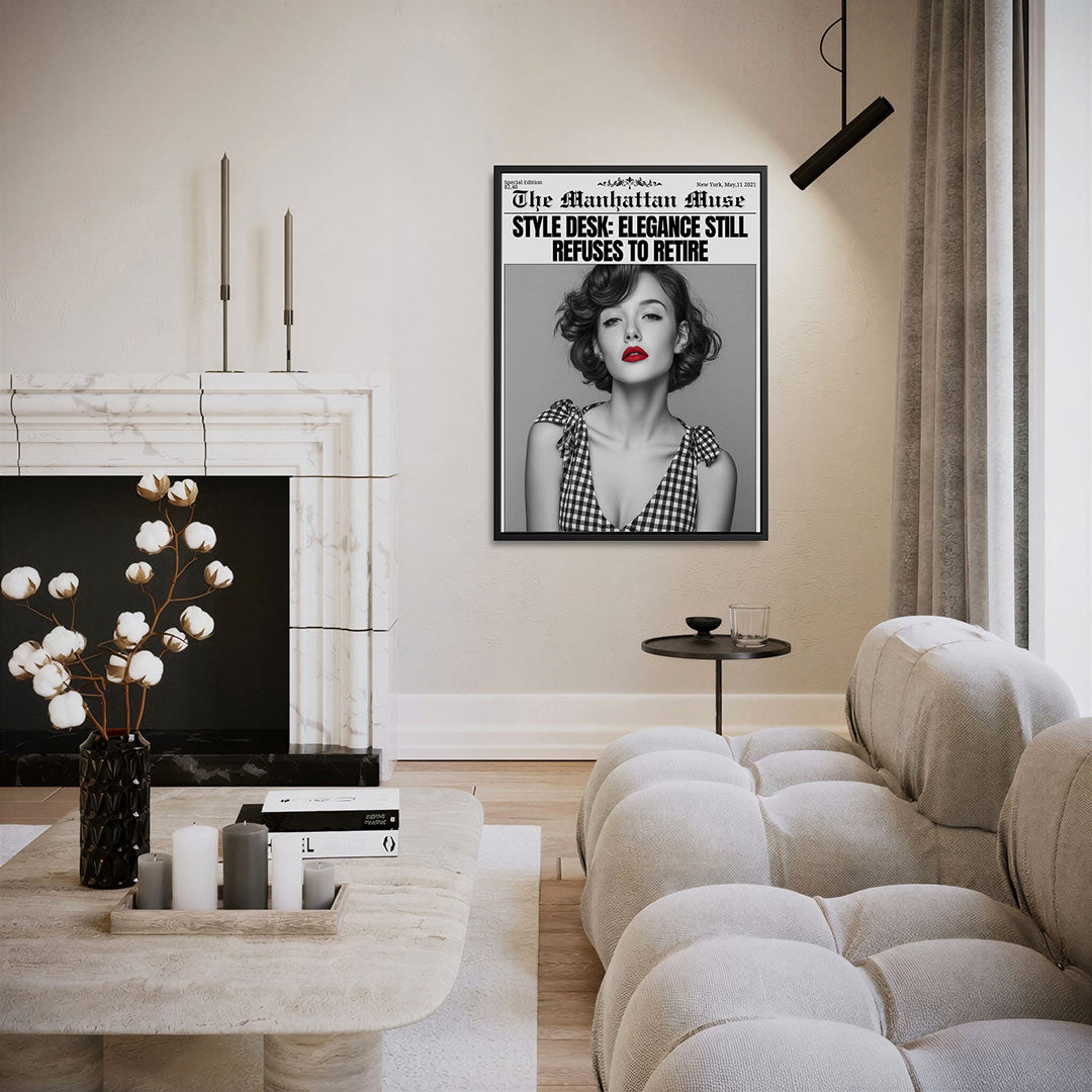 Portretfoto – staand wanddecoratie kunstwerk