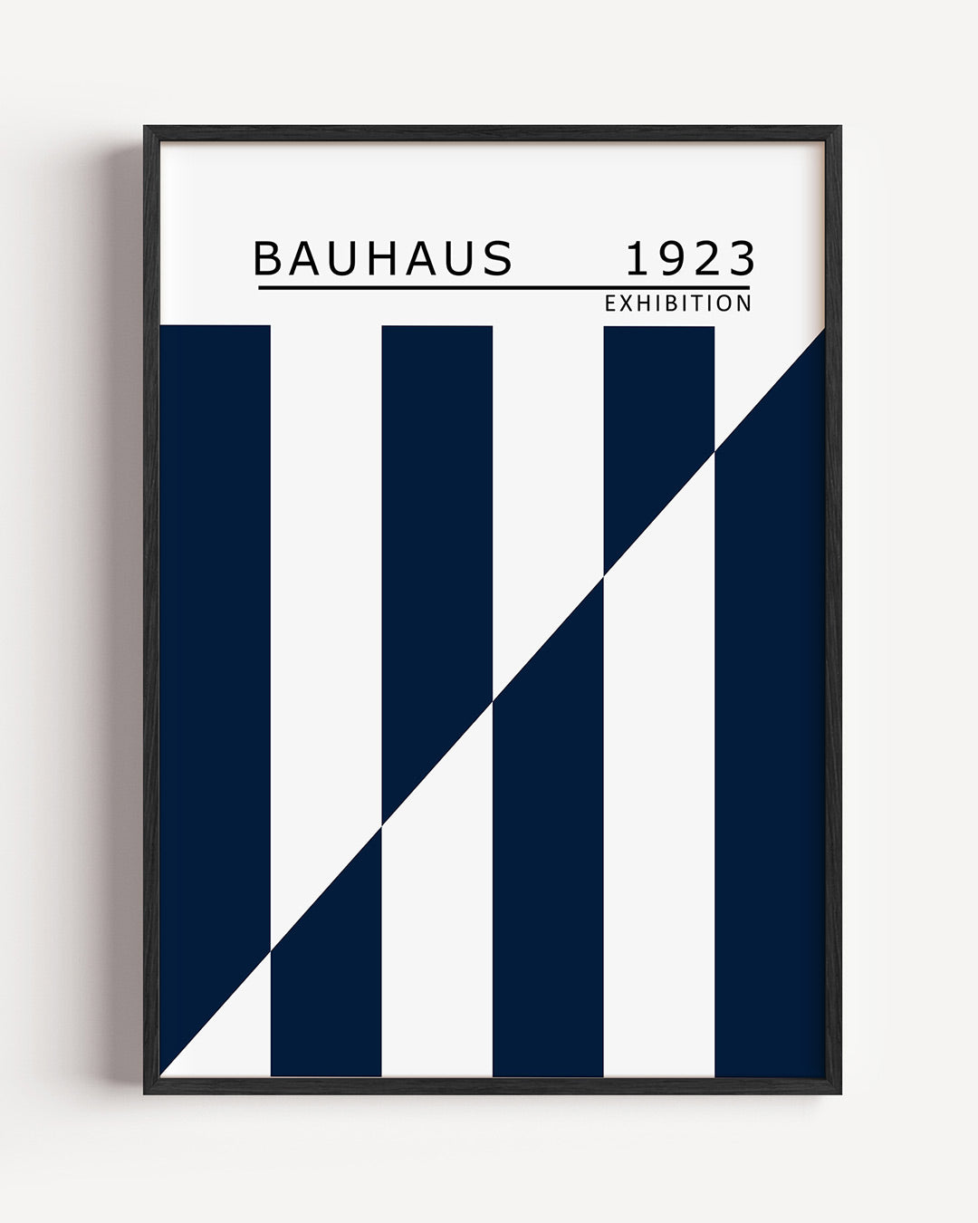 Lijnen en vlakken – staande Bauhaus poster als wanddecoratie
