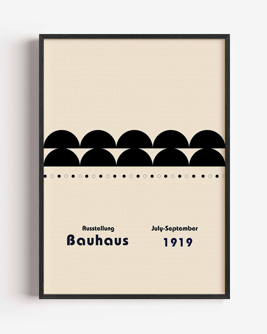 Vorm en balans – staande Bauhaus poster als wanddecoratie