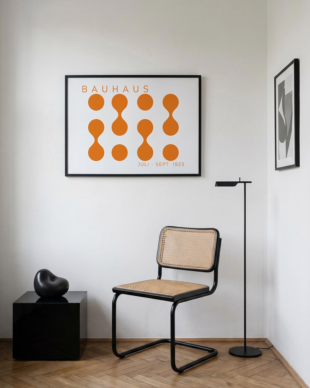 Vorm en kleur – geometrische Bauhaus poster in liggend formaat