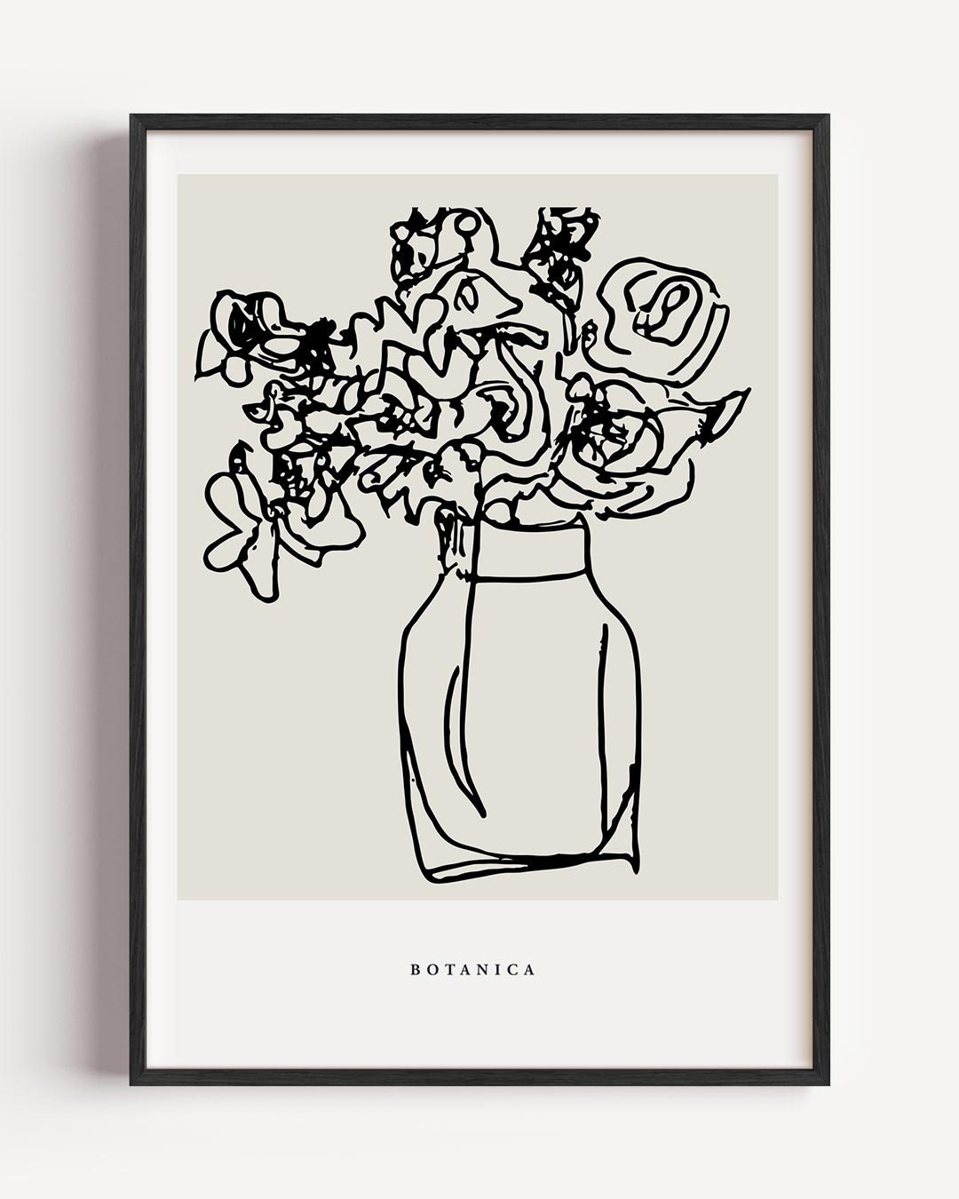 Botanische Bloemenvazen – keuken portret poster als wanddecoratie