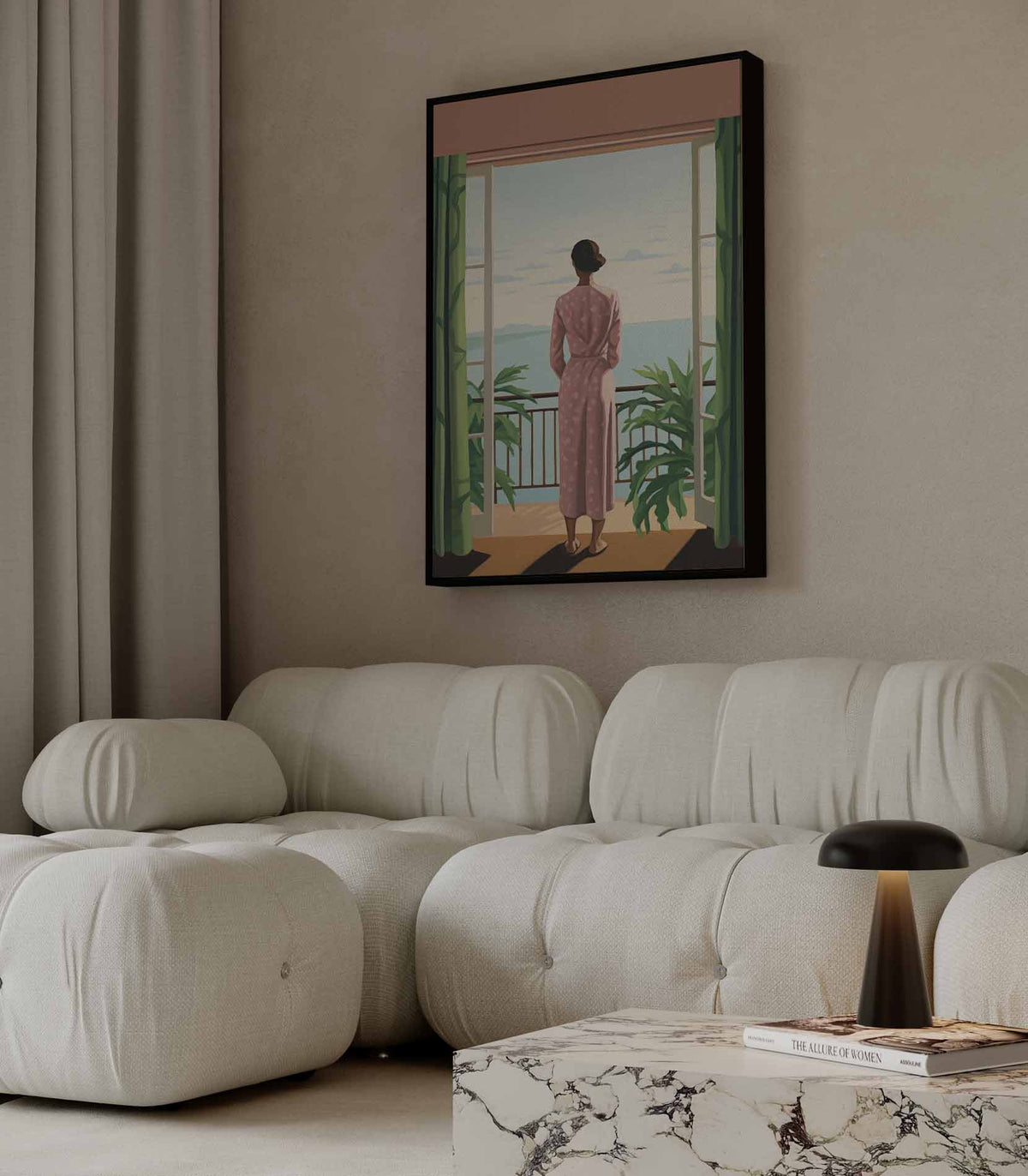 Uitzicht over de Oceaan – portret wandkunst van WallArtistic