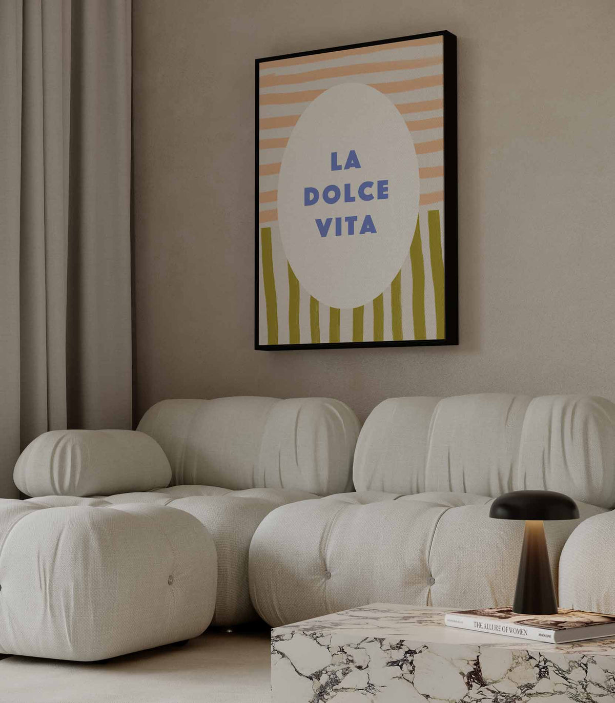 La Dolce Vita – canvas wanddecoratie in portret formaat