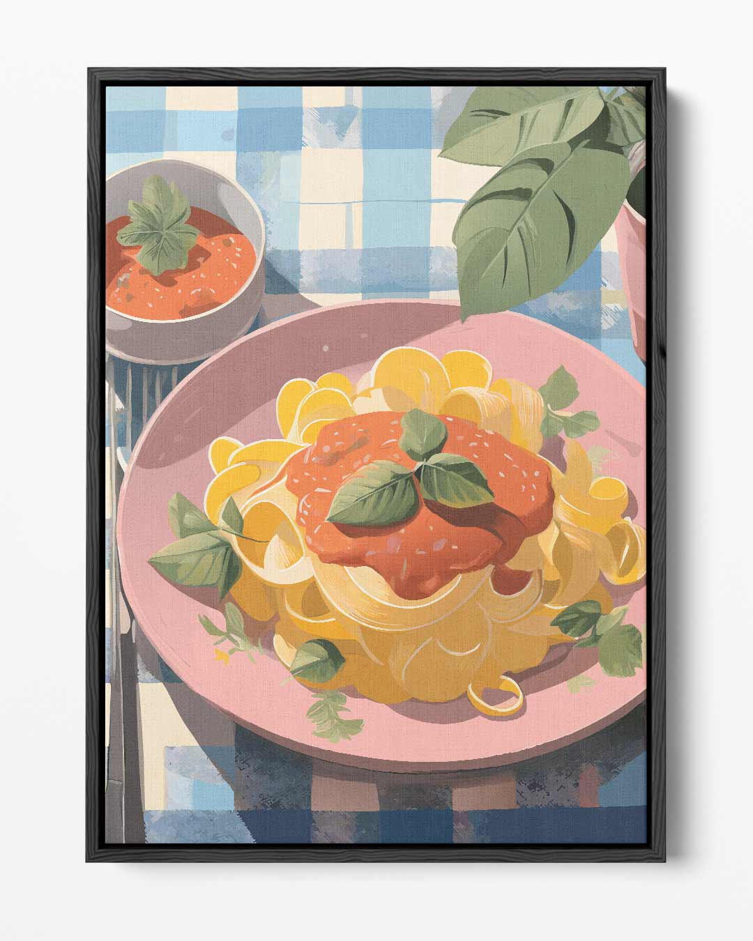 Italiaanse Sferen op Tafel – portret kunstwerk als wanddecoratie