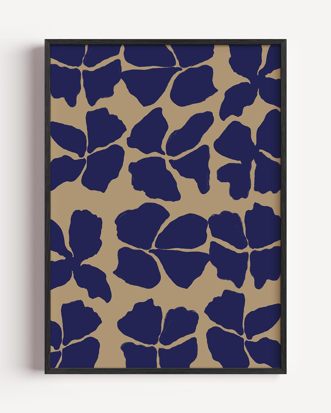 Bloemmotief – kleurrijke abstracte portret poster als wanddecoratie