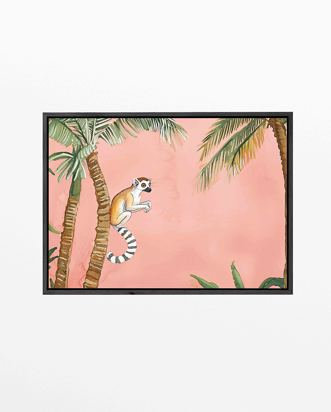 Tropische lemur – liggend wanddecoratie kunstwerk