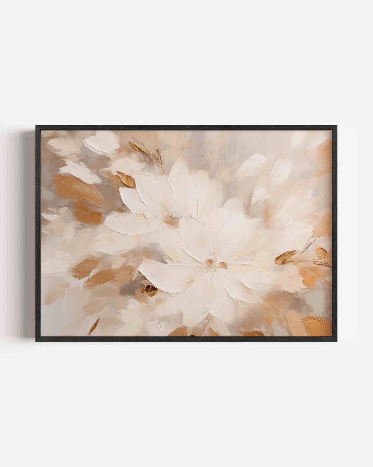 Bloemen en bladeren – bloemen landscape poster als wanddecoratie