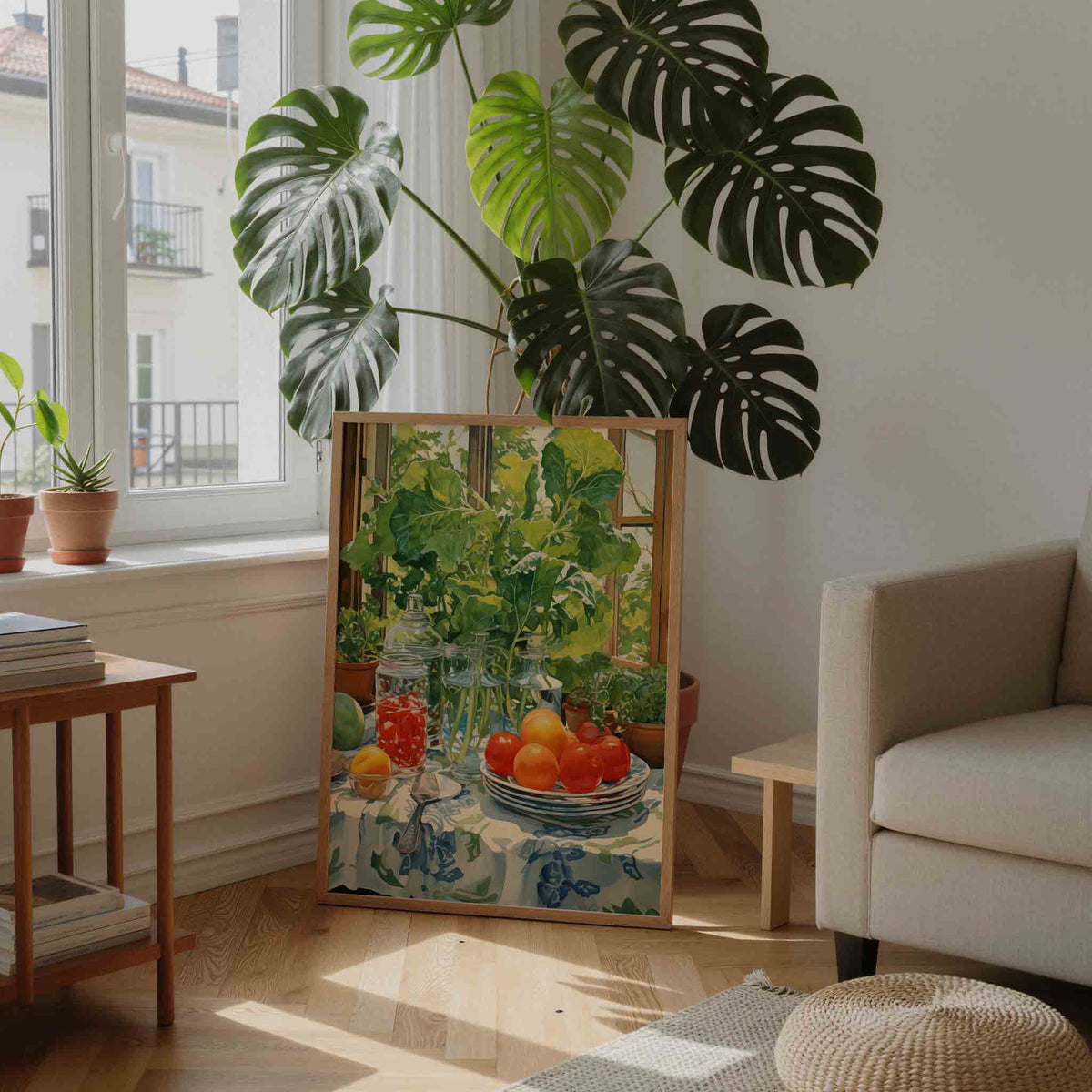 Groenten en fruit – staande botanische wanddecoratie van WallArtistic