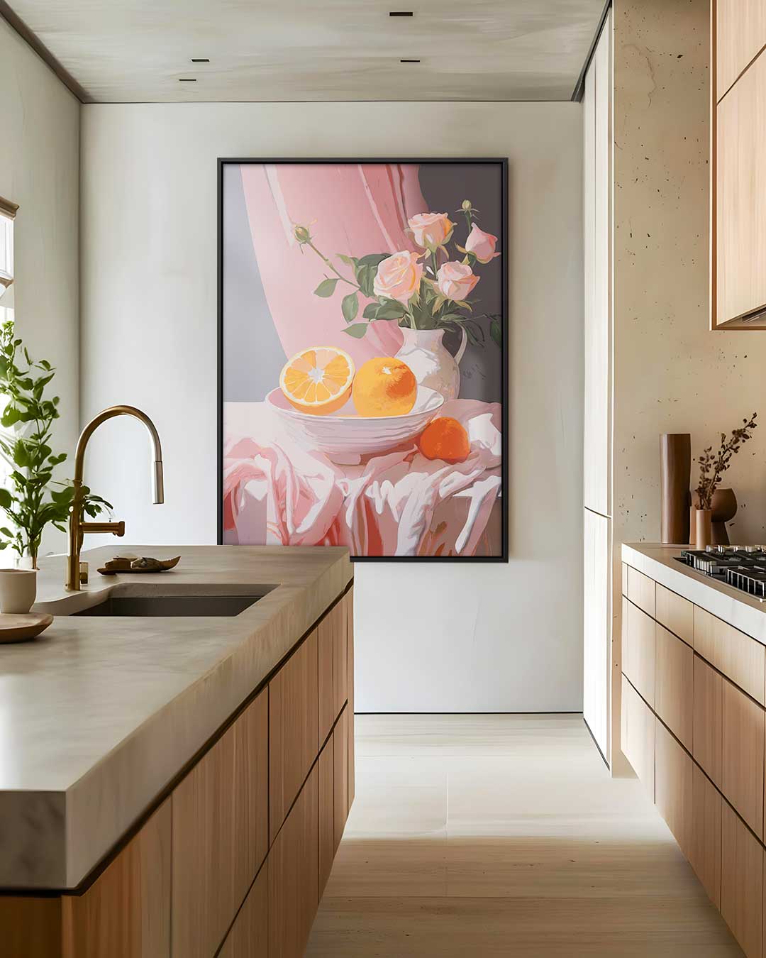 Zomerse Stilleven – staand kunstwerk voor modern interieur