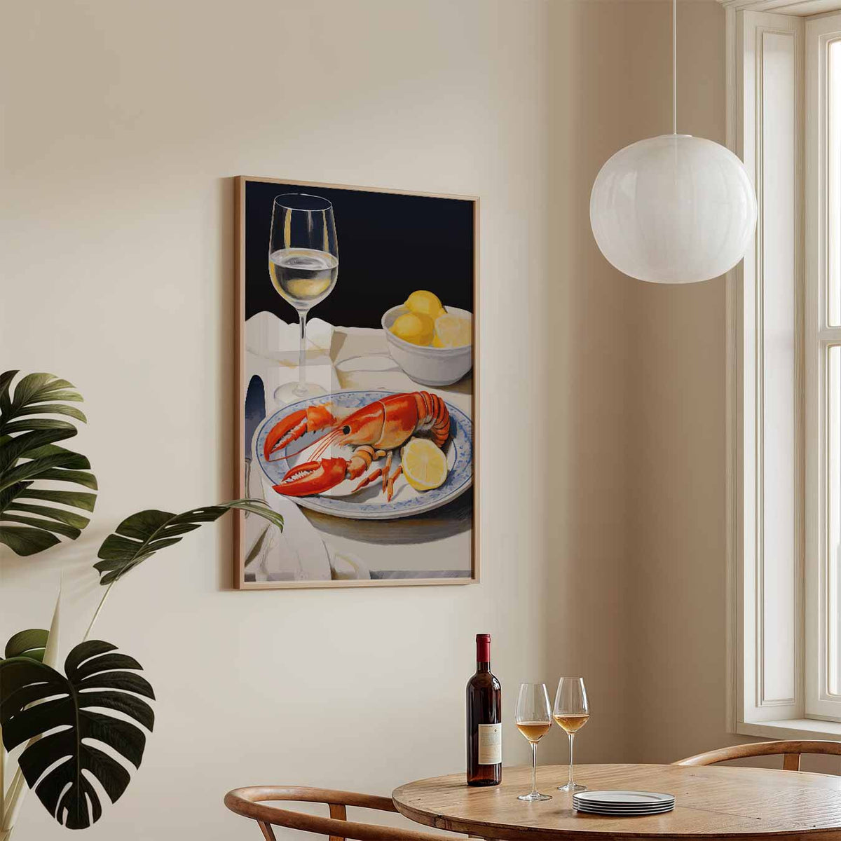 Luxe Diner Belevenis – staande keuken wanddecoratie van WallArtistic