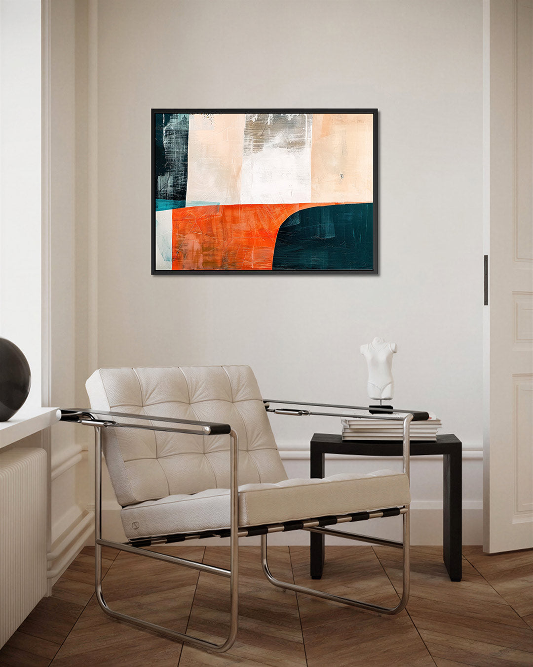 Geometrische kleurencompositie – Geometrische – kunstwerk op canvas, dibond of plexiglas