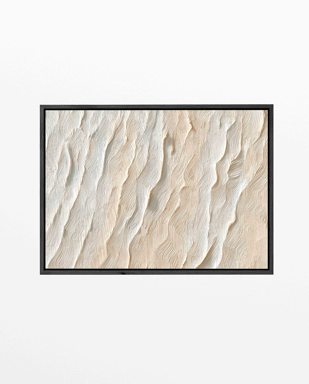 Golvende textuur – liggend wanddecoratie kunstwerk