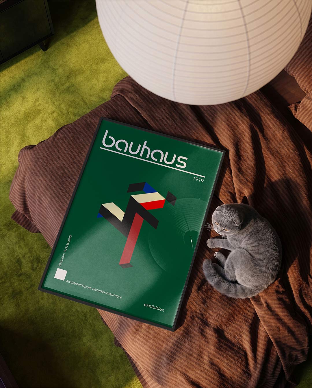 Vorm en kleur – moderne Bauhaus wandkunst als poster