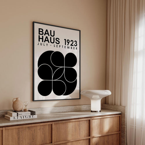  – geometrische Bauhaus poster in staand formaat