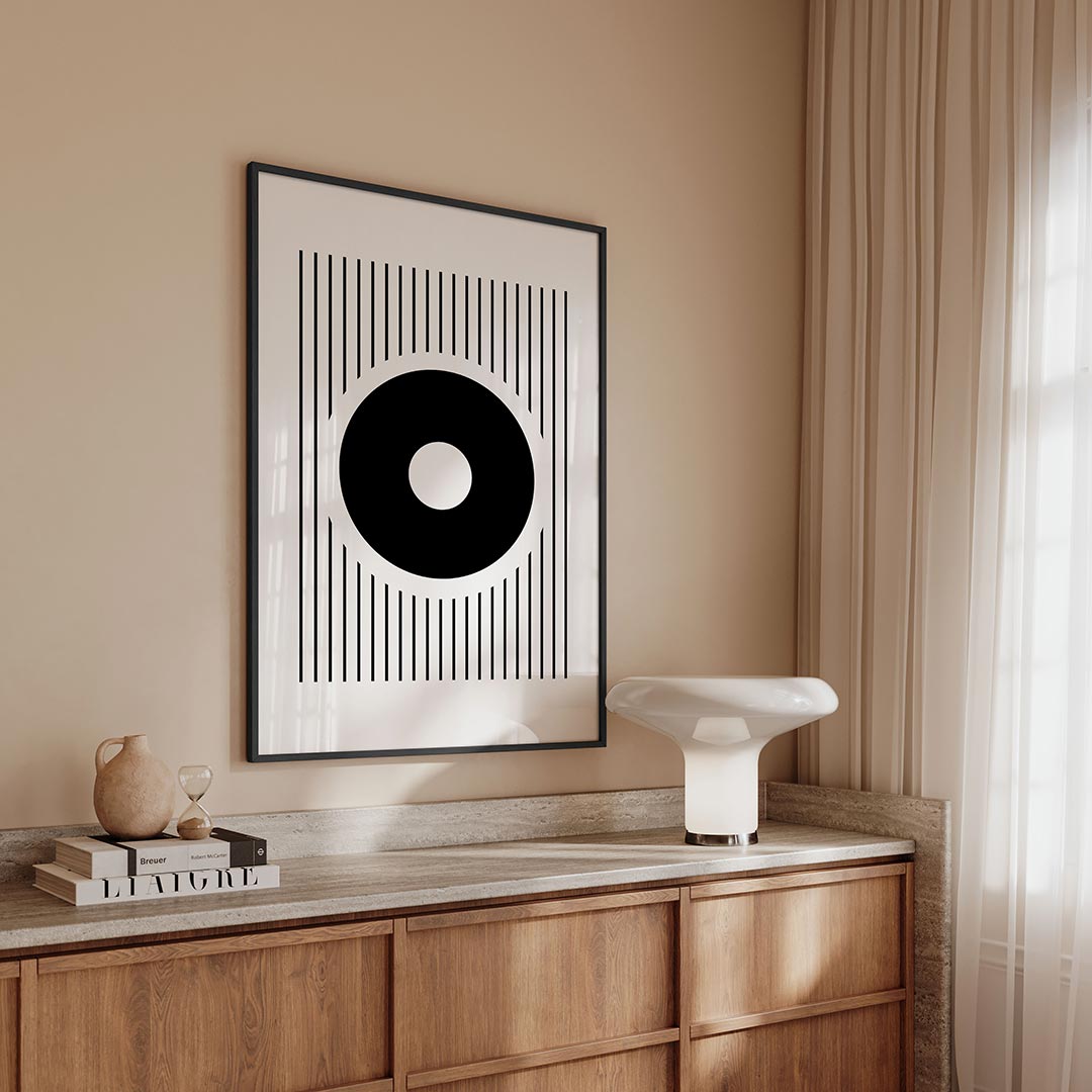  – geometrische Bauhaus poster in staand formaat