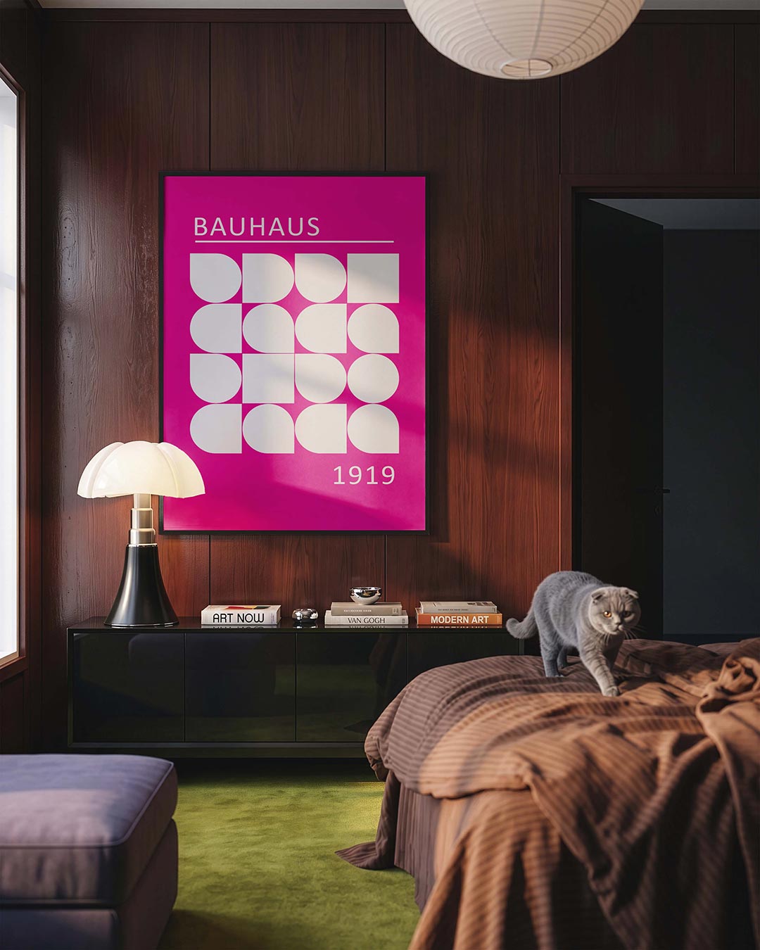  – geometrische Bauhaus poster in staand formaat