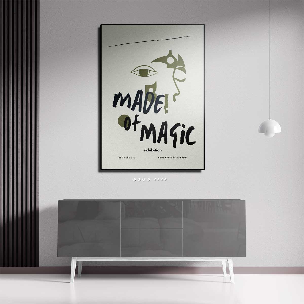Made of Magic kunsttentoonstelling – staand kunstwerk voor modern interieur