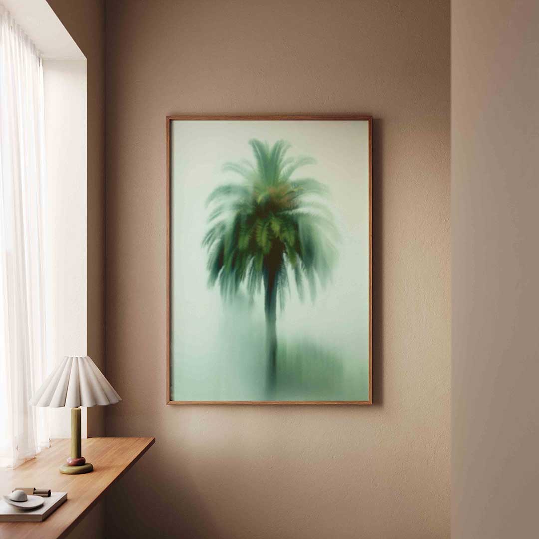 Vervagende palmboom – staande jungle wanddecoratie van WallArtistic
