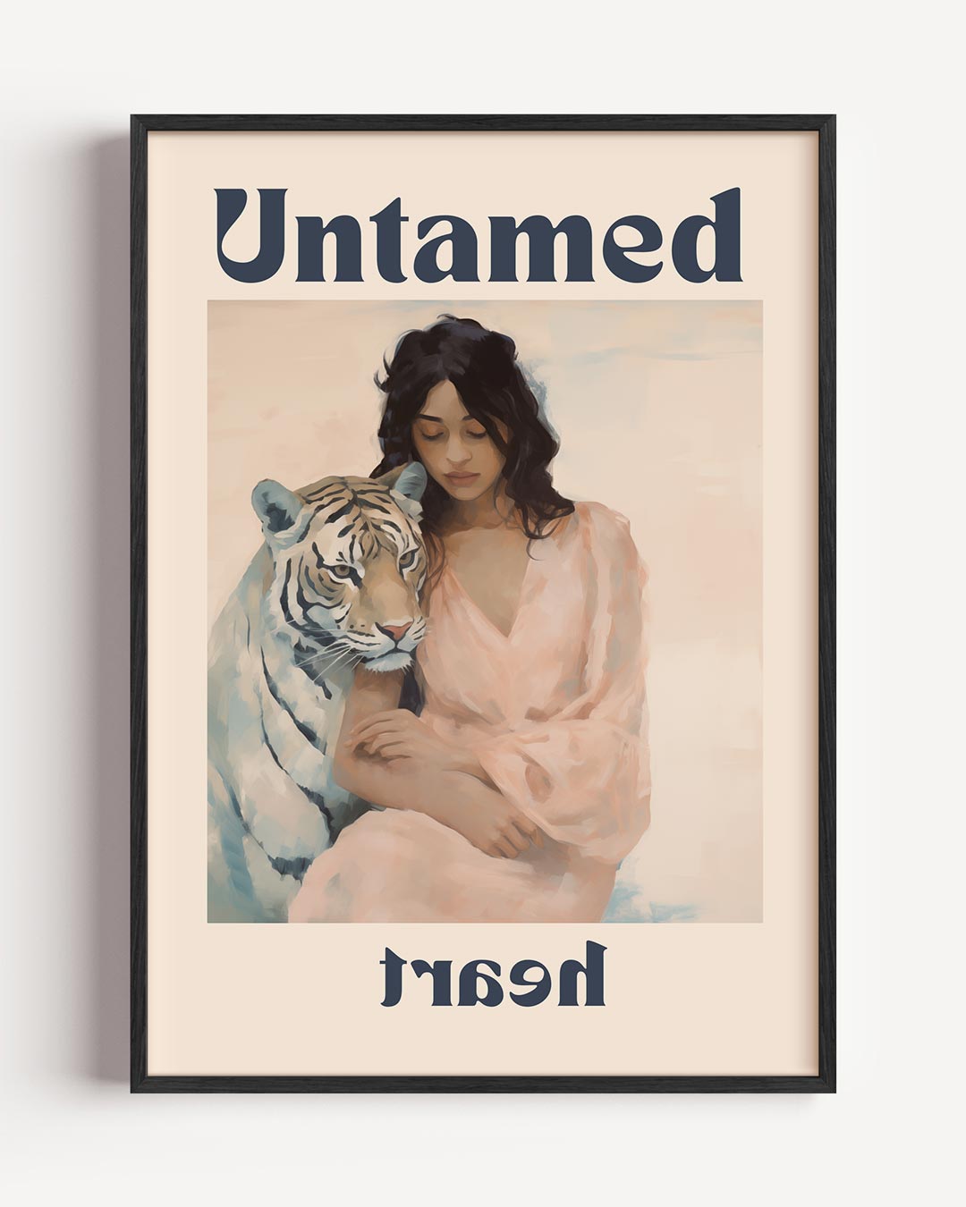 Untamed Heart – vrouwelijk portret poster als wanddecoratie