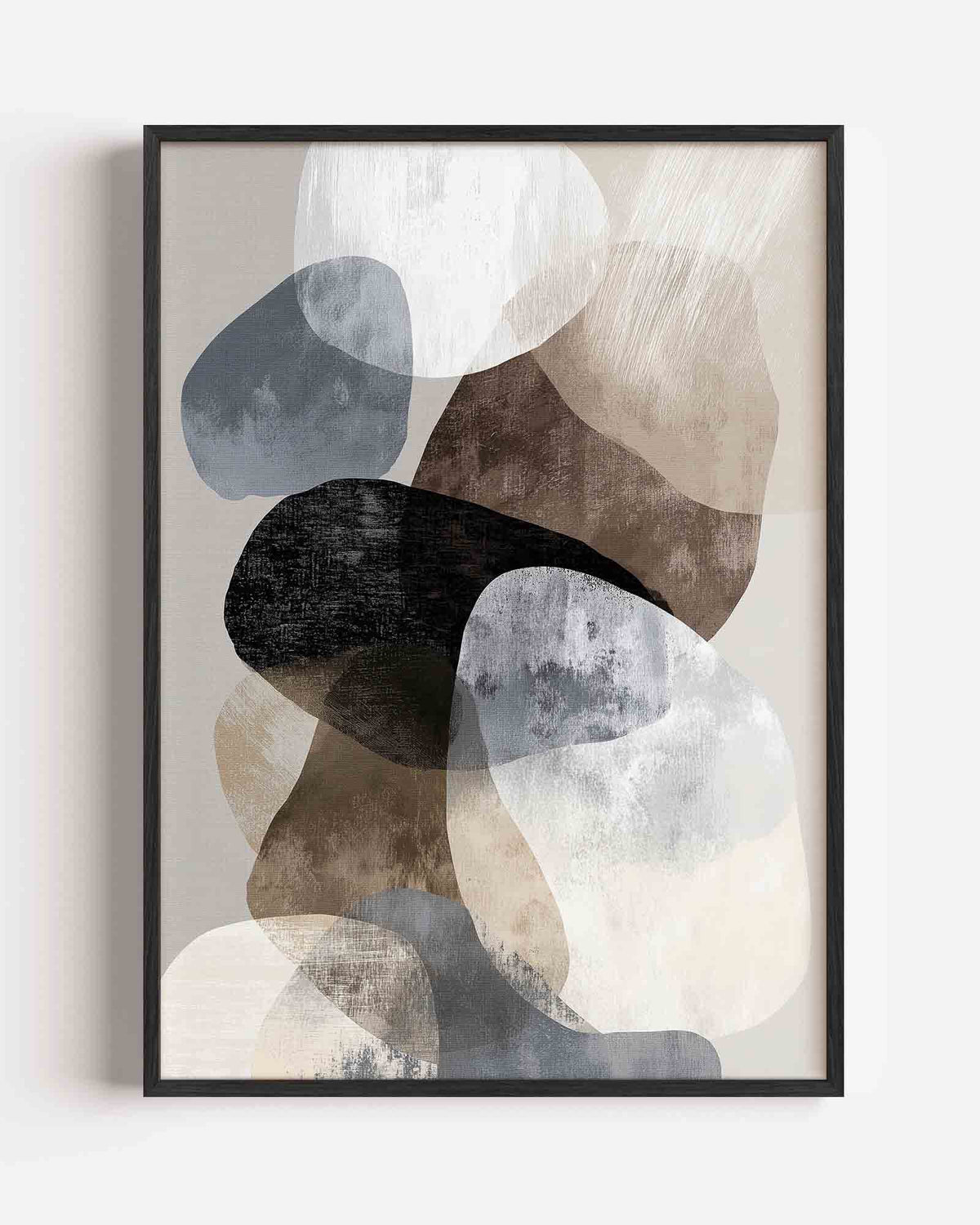 Abstracte vormen – abstracte portret poster als wanddecoratie