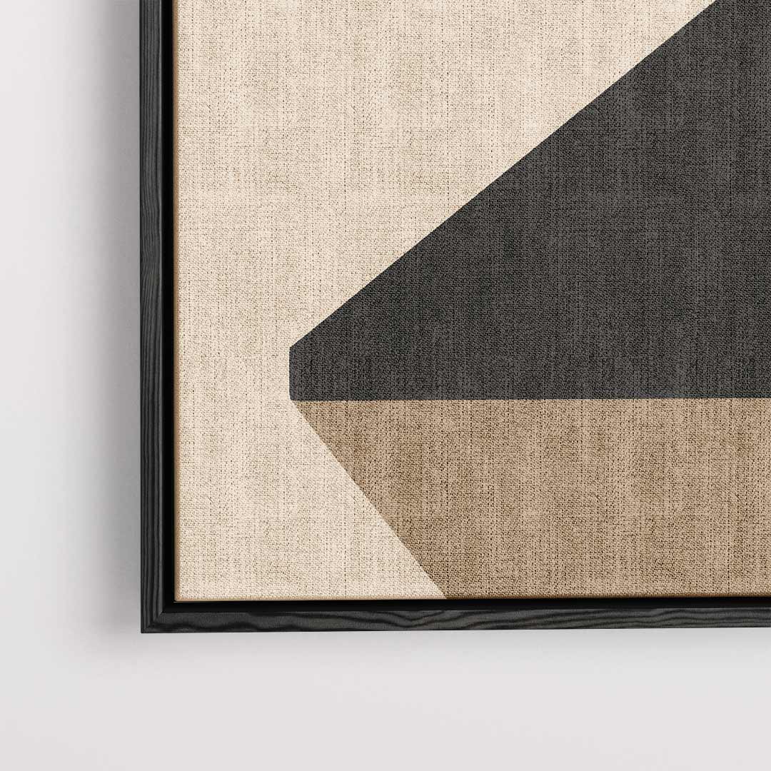 Geometrische Schaduw – dibond kunstwerk als wanddecoratie
