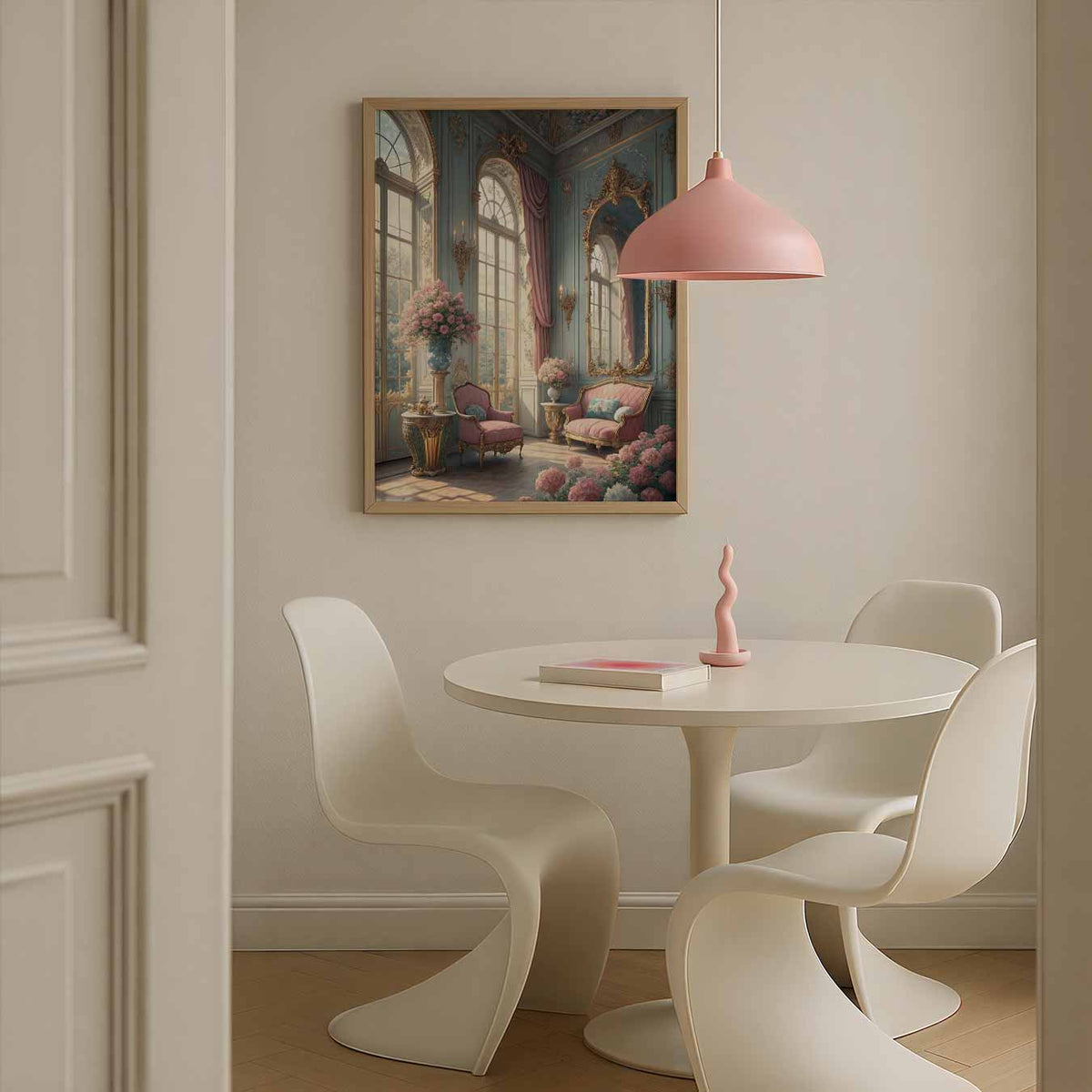 Dromerige Luxe Interieur – staande paas wanddecoratie van WallArtistic