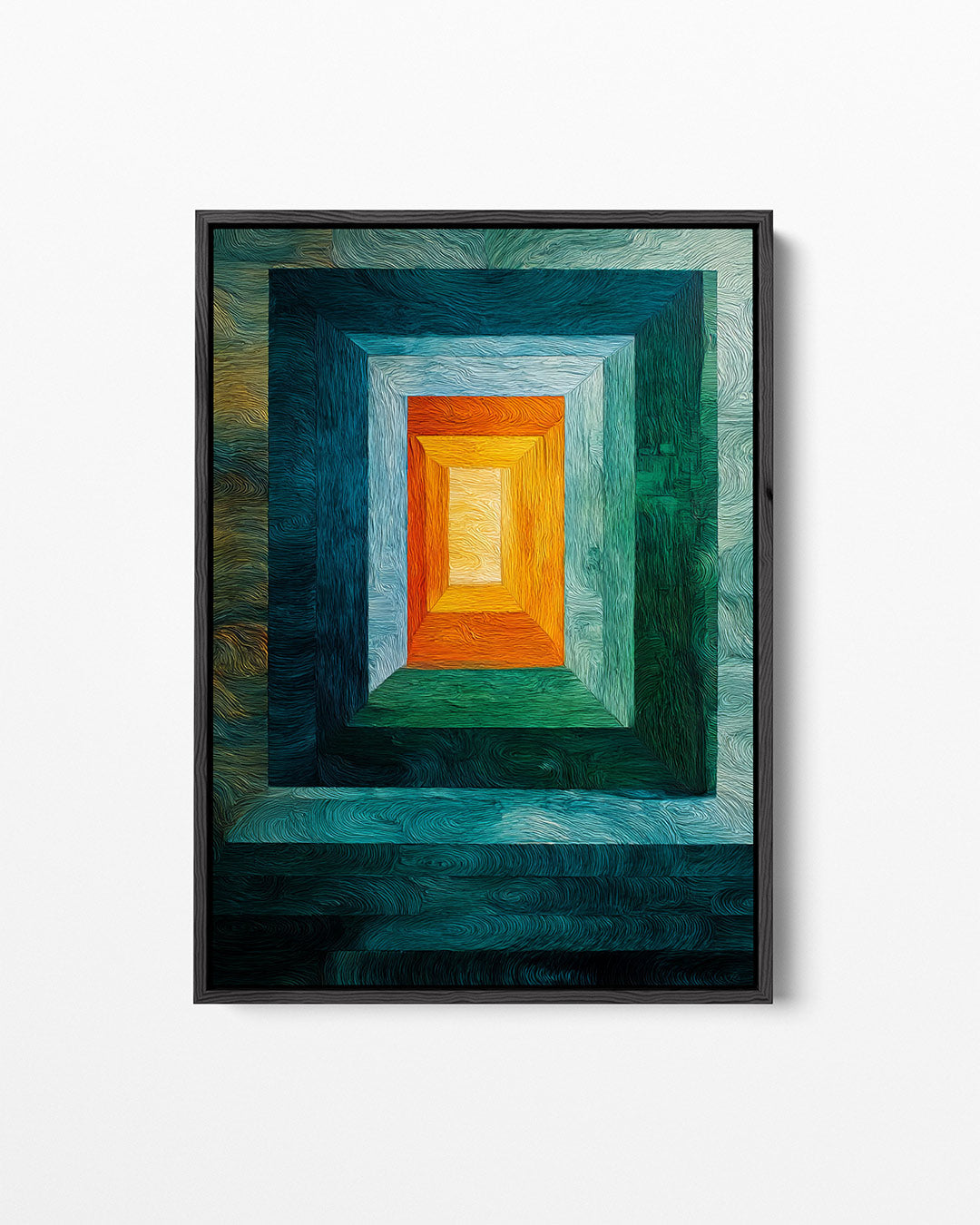 Kleurrijke geometrie – staand wanddecoratie kunstwerk